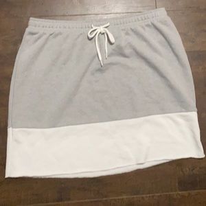 Grey and white skirt